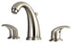 Kingston Brass Widespread Bathroom Faucet With Retail Pop-Up, Brushed Nickel