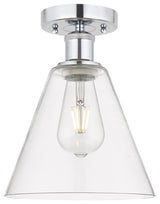 Innovations 616-1F-PC-GBC-82 Berkshire 1 Light Semi-Flush Mount, Polished Chrome
