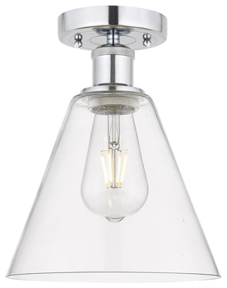 Innovations 616-1F-PC-GBC-82 Berkshire 1 Light Semi-Flush Mount, Polished Chrome
