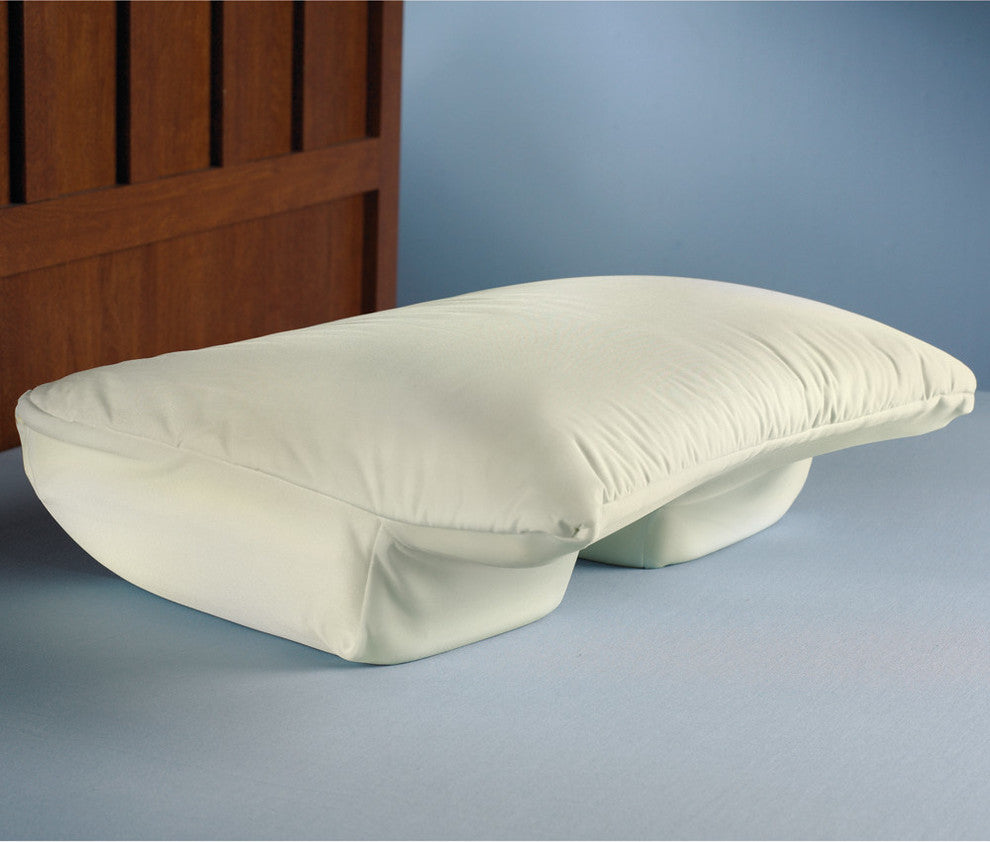 Deluxe Comfort Sleep Better Pillow, Blue, Large - Medium