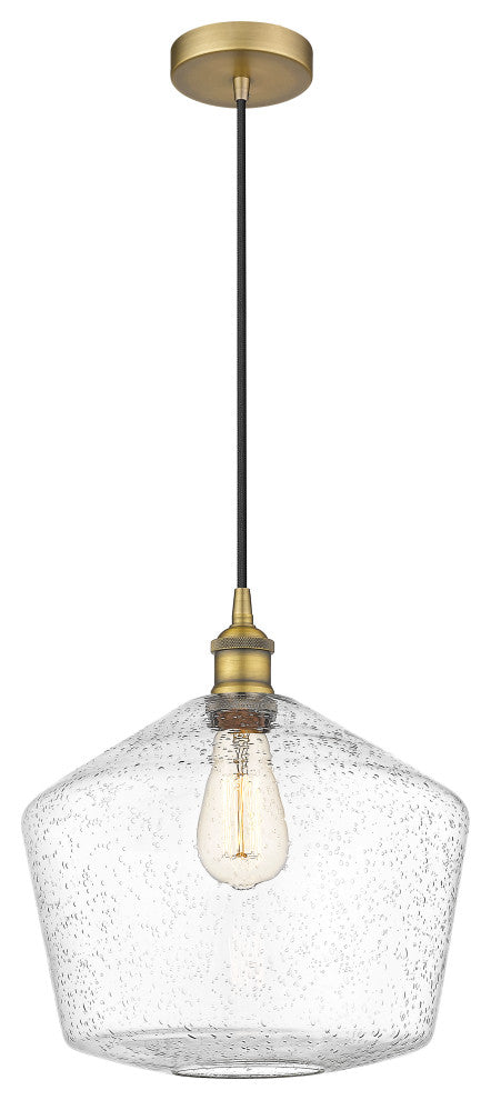 Innovations 616-1P-BB-G654-12 1-Light Mini Pendant, Brushed Brass