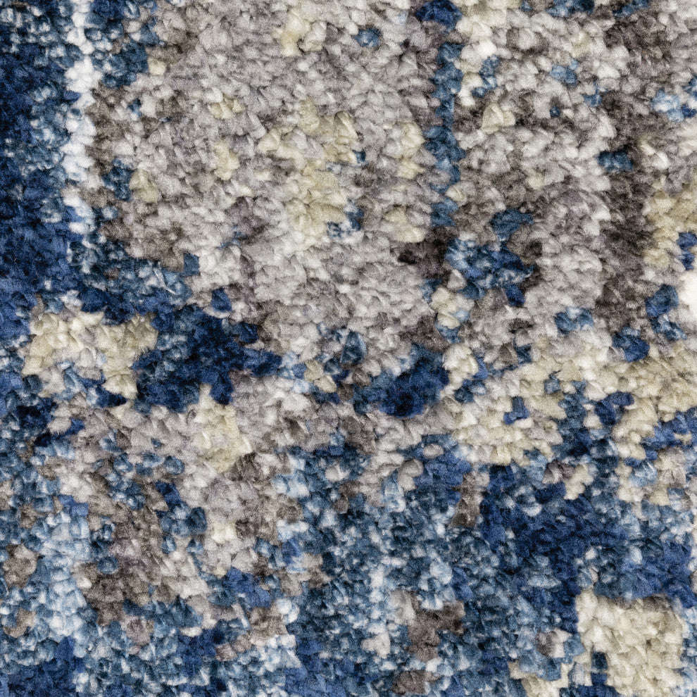 Ashton Abstract Shag Area Rug, 9.10X12.10
