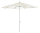 11' Aluminum Umbrella Collar Tilt Matted White, Canvas