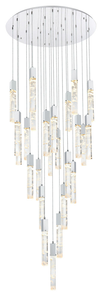 Home Living 42" Chandelier, Chrome