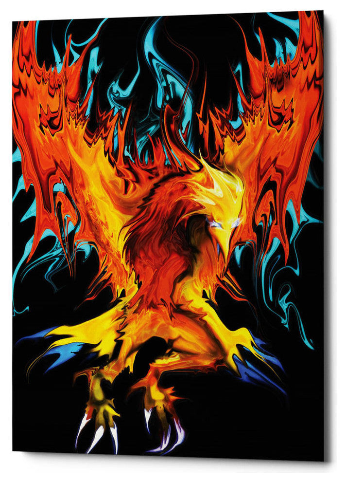 Epic Graffiti "Fall To Ashes" by Michael Stewart Giclee Canvas Wall Art, 18"x26"