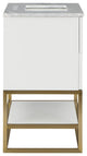 Monad Bathroom Vanity, White, 30" Wide