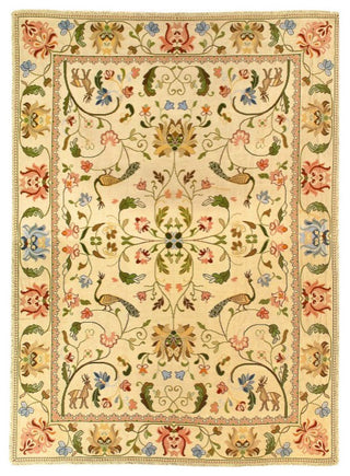 Ivory Fine Hand Knotted Turkish Rug 9'6'' X 13'2''