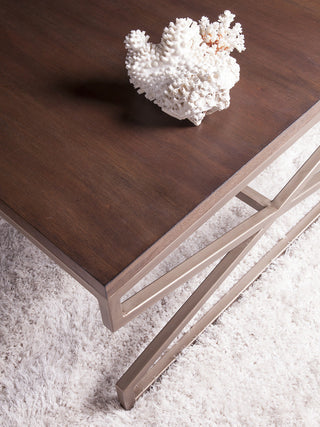 Edict Rectangular Cocktail Table, Marrone Finish