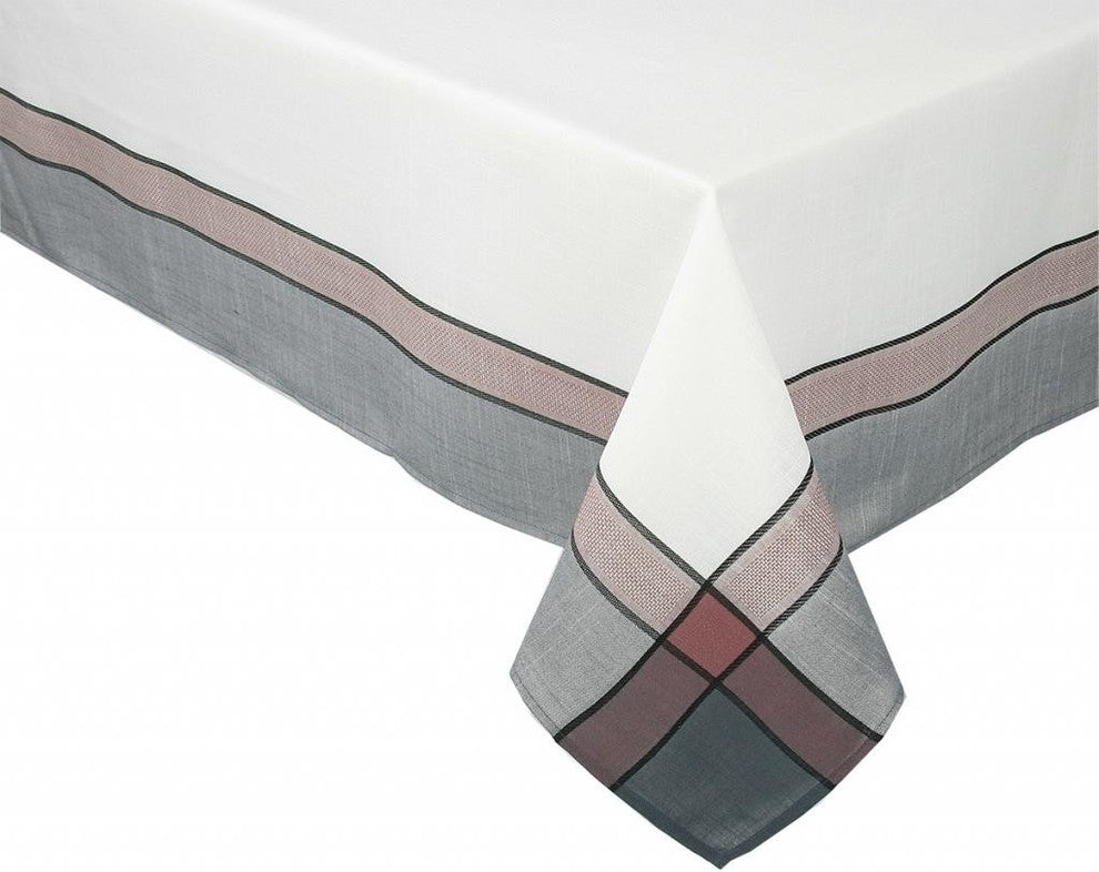 Riviera Table Linens 60"x118" Tablecloth, White