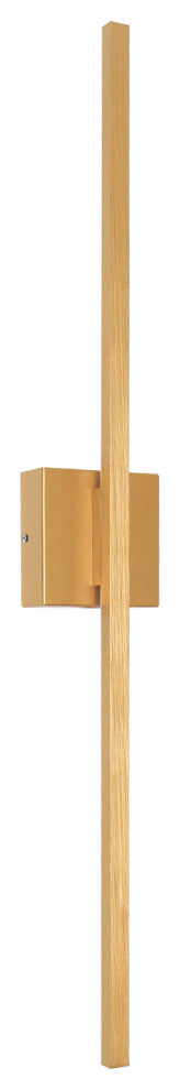 Modern LED Wall Sconces Triac Dimming Aluminum LED Flush Mounted Sconce, Gold, 35.6"hx4.7"wx2.9"d
