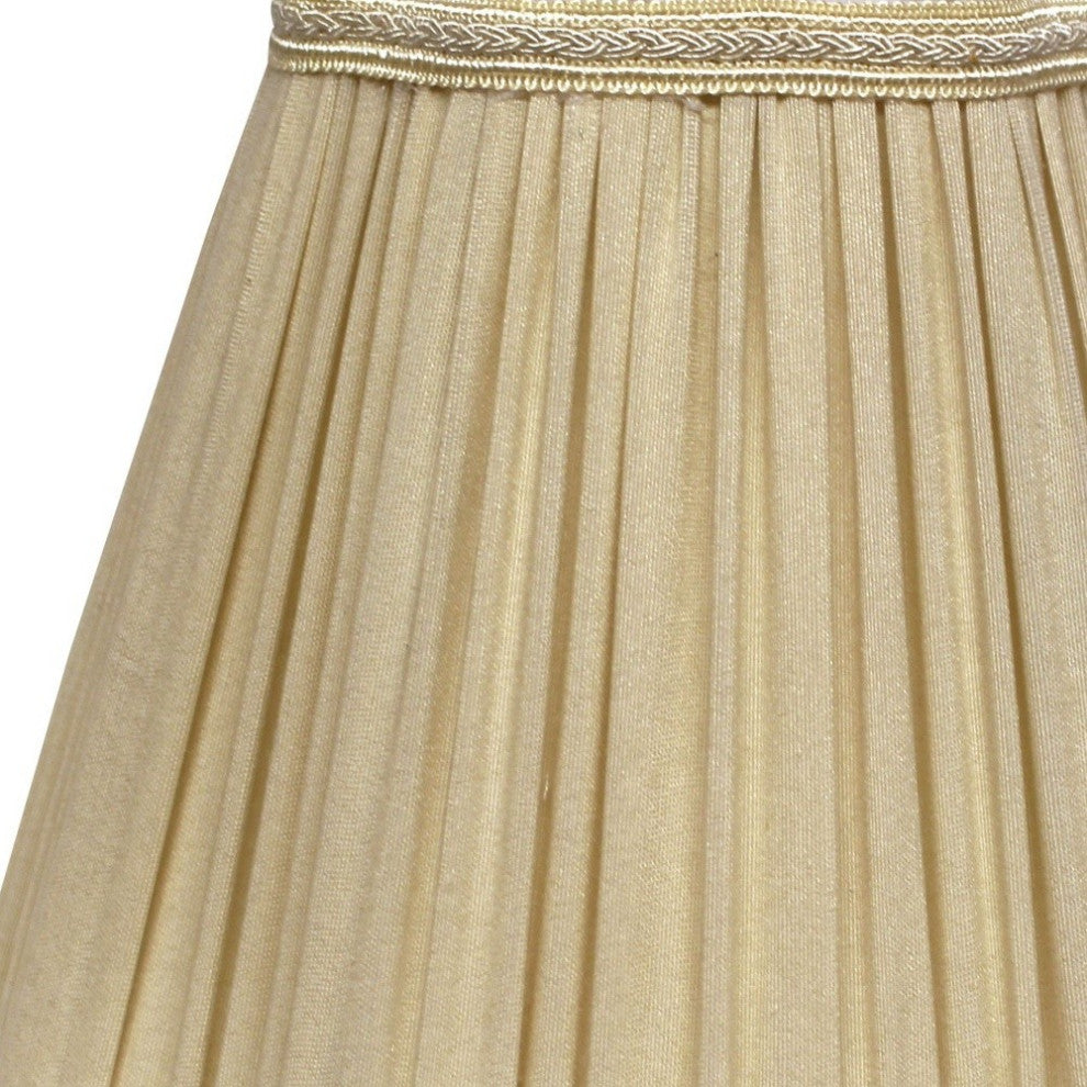 18" Pearl Gray Slanted Fancy Square Shantung Lampshade