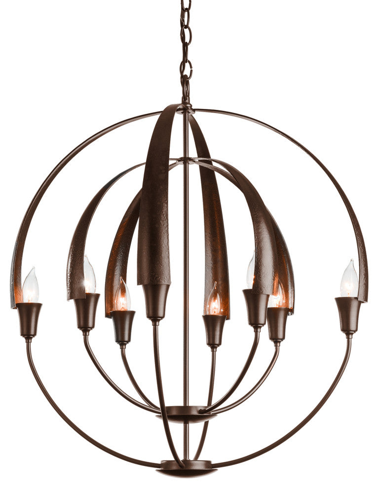 Double Cirque Chandelier, Bronze Finish