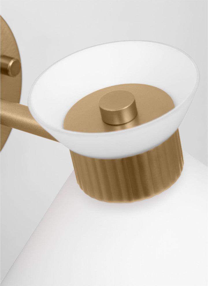 Belcarra Small Sconce, Satin Brass