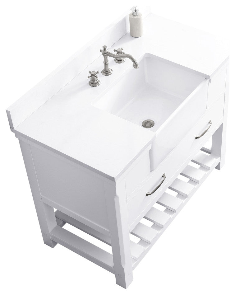 Wesley 42" Bathroom Vanity, White