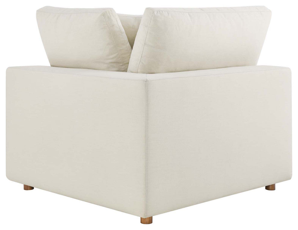 Commix Down Filled Overstuffed 8-Piece Sectional Sofa, Light Beige