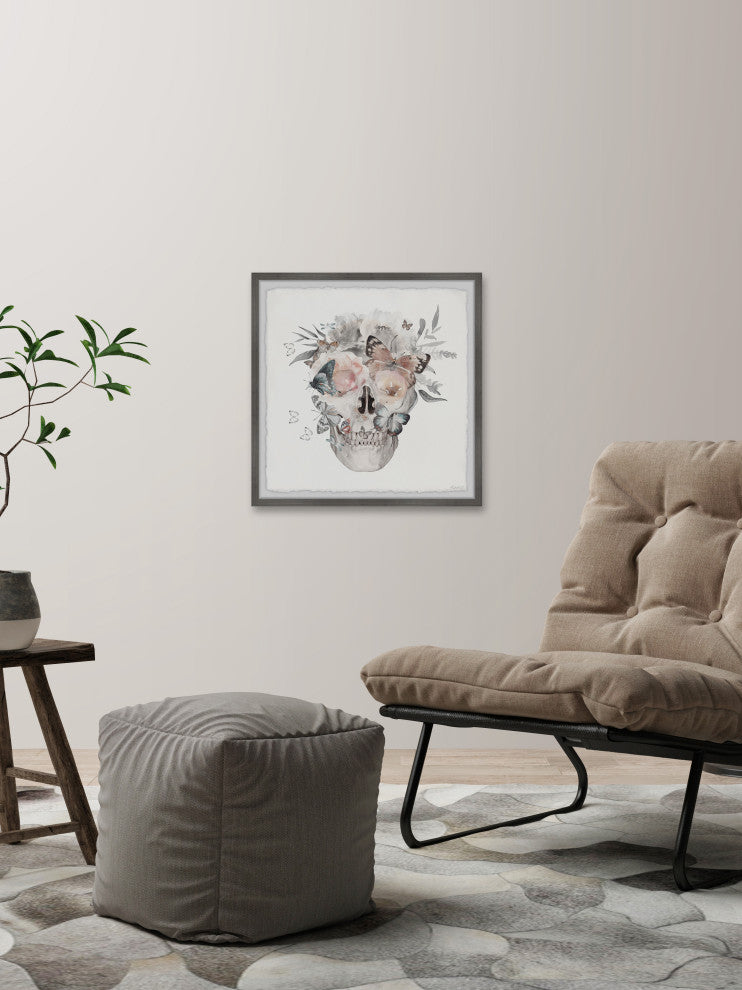 "Flowers Grow Out" Framed Painting Print, 12x12