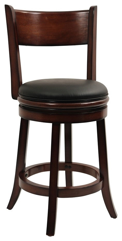 24\" Palmetto Swivel Stool, Chestnut
