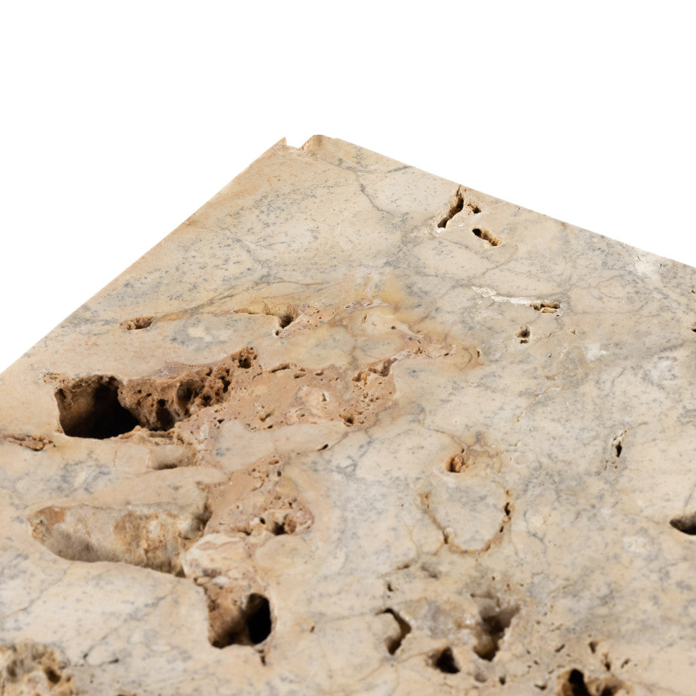 Faydon End Table-Romano Fosse Travertine