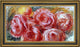Pierre Auguste Renoir Red Roses Framed Premium Canvas Print, 15"x30"