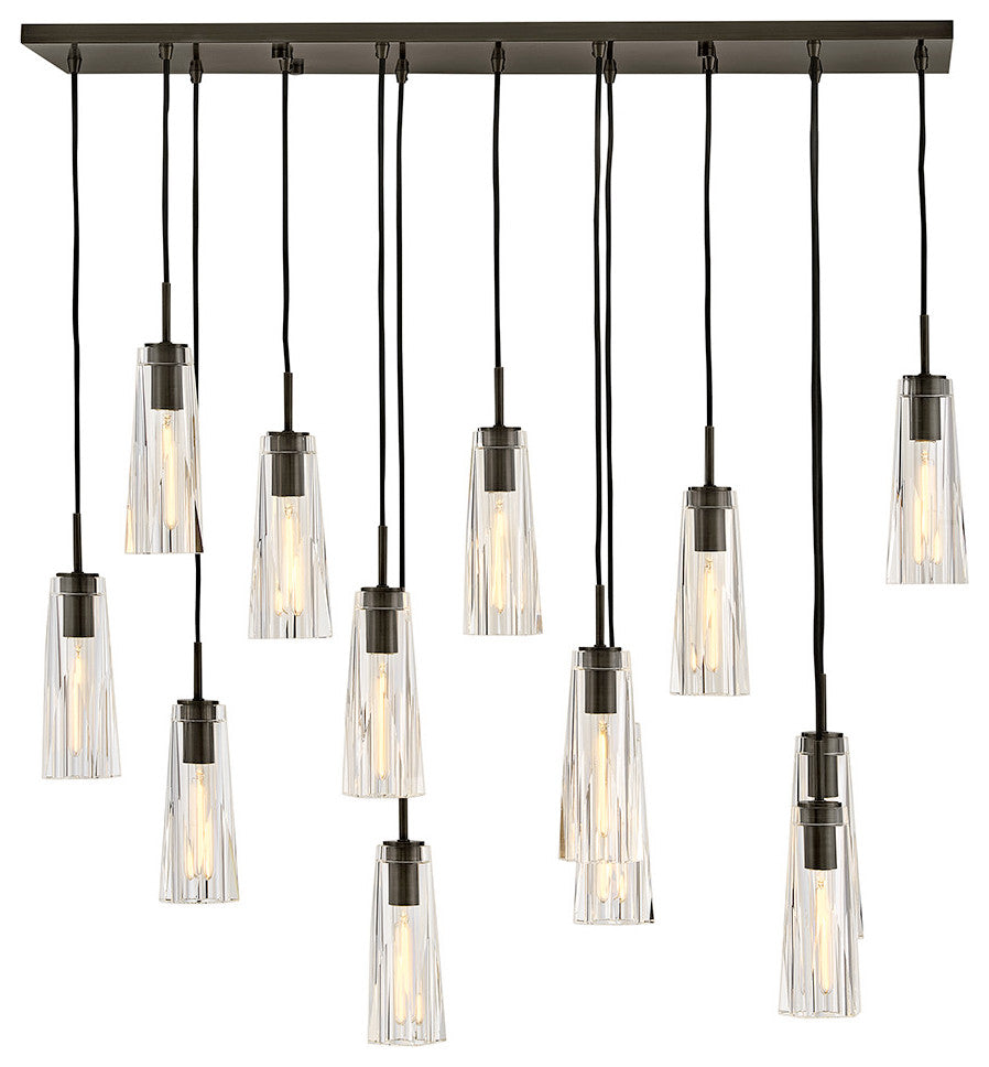 Fredrick Ramond Cosette Medium Thirteen Light Linear, Black Oxide