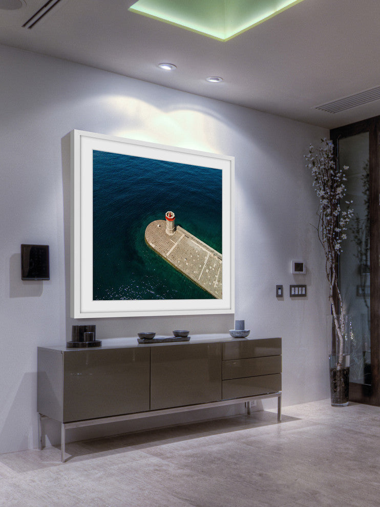 "Lighthouse" Framed Print by Karolis Janulis
