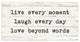 Words to Live by Wrapped Canvas Harvest Wall Art