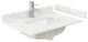 Marlena 30" Dark Blue Single Vanity, Quartz Top, 1-Hole, Nickel Trim