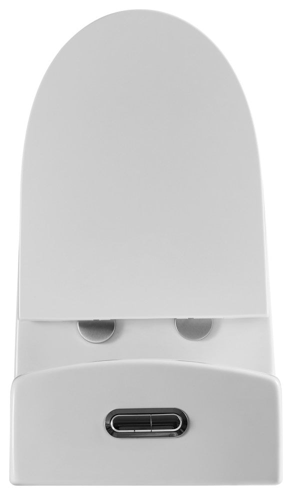12 inches 0.88/1.2GPF Dual Flush One-Piece Toilet with Soft Close Seat