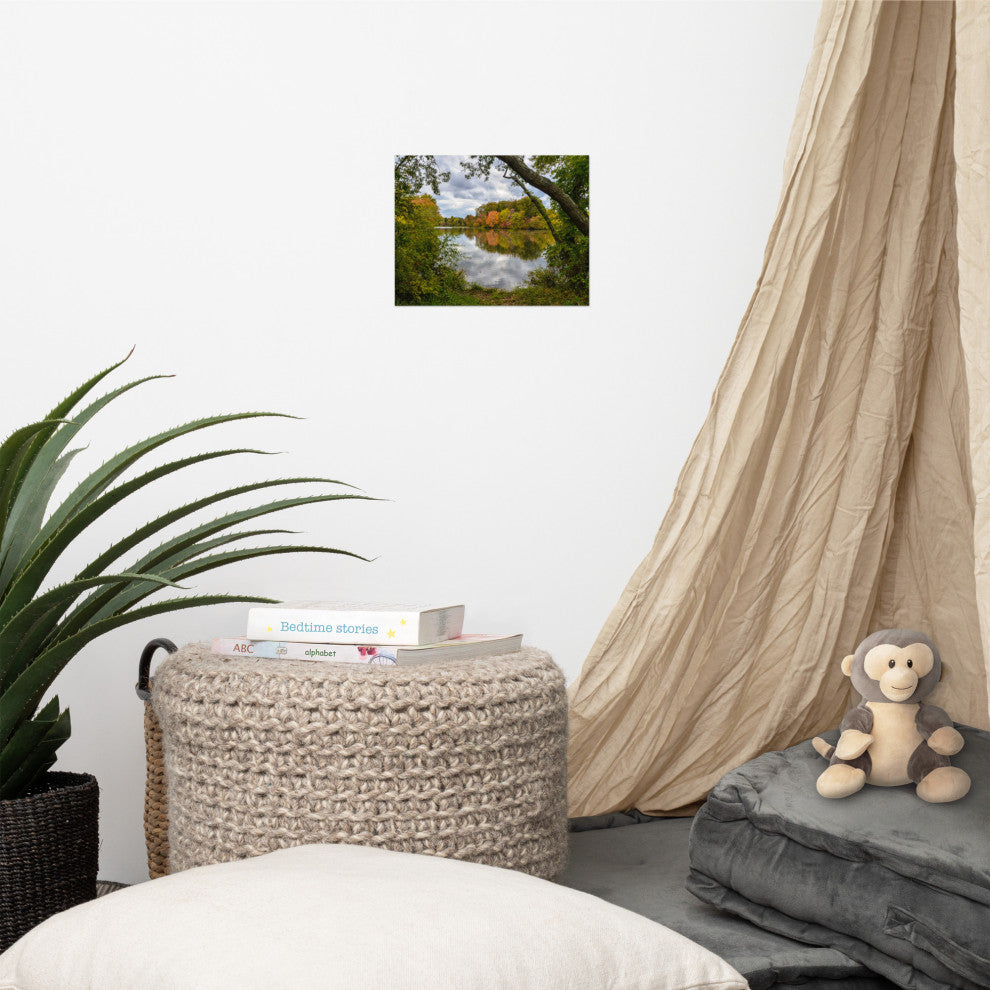 Lost in Autumn Color Landscape Photo, Rural Unframed Wall Art Print, 8" X 10"