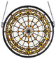 13 Round Fleur-de-Lis Medallion Stained Glass Window