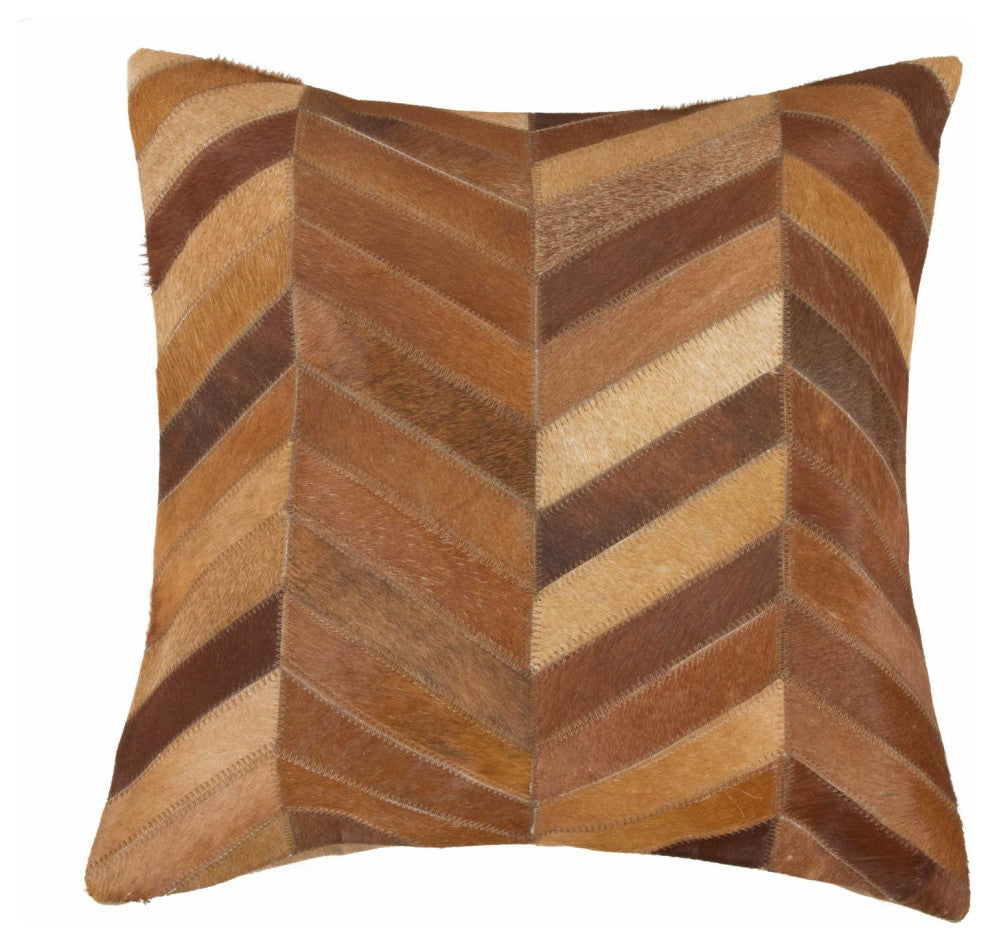 HomeRoots 18" x 18" x 5" Tan Pillow