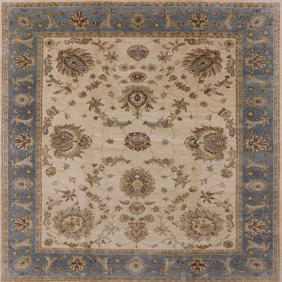 Ahgly Company Indoor Square Mid-Century Modern Area Rugs, 7' Square