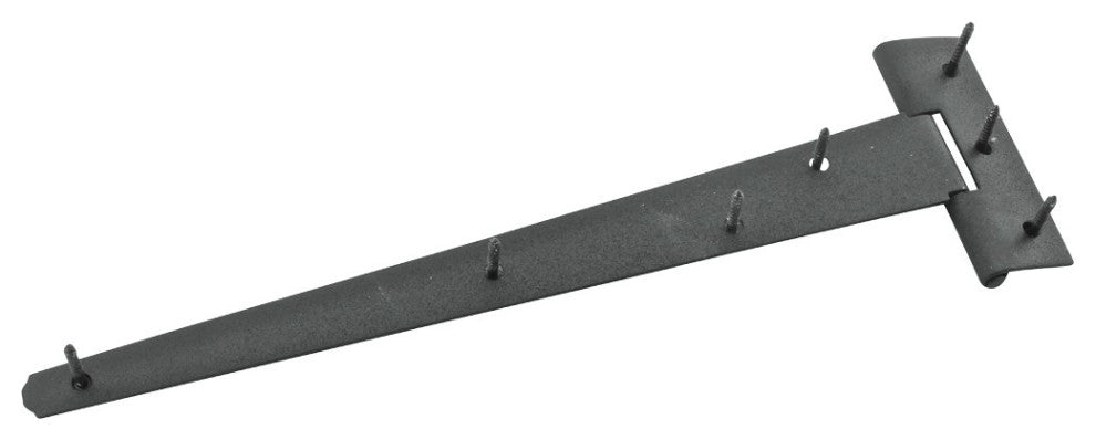 T Strap Door Hinge RSF Black Iron Light Duty Hinge 11" Pack of 3