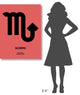 "Scorpio Zodiac Sign Black" Fine Art Print