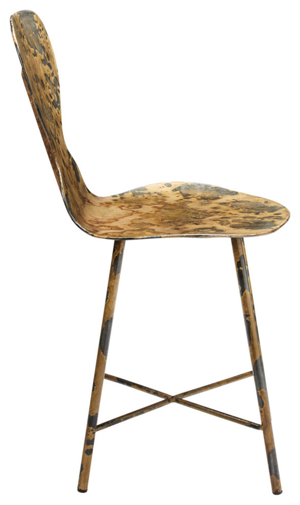 McCallan Metal Chair, Acid Washed Metal
