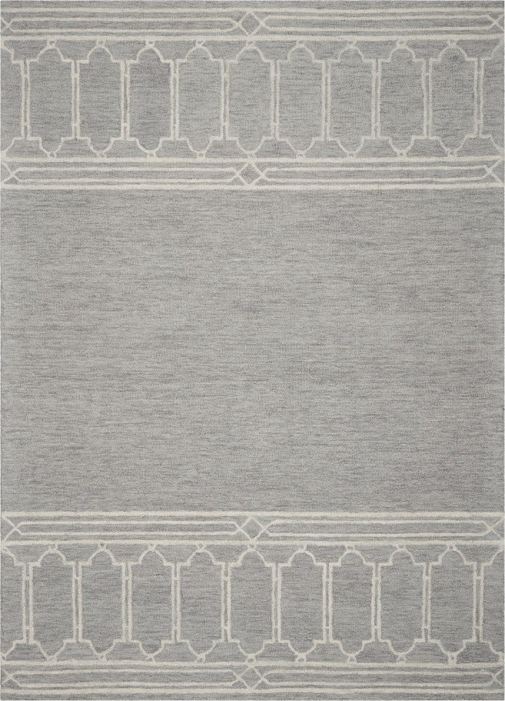 KAS Gramercy 1633 Cassa Moroccan Rug, Gray, 8'0"x10'0"
