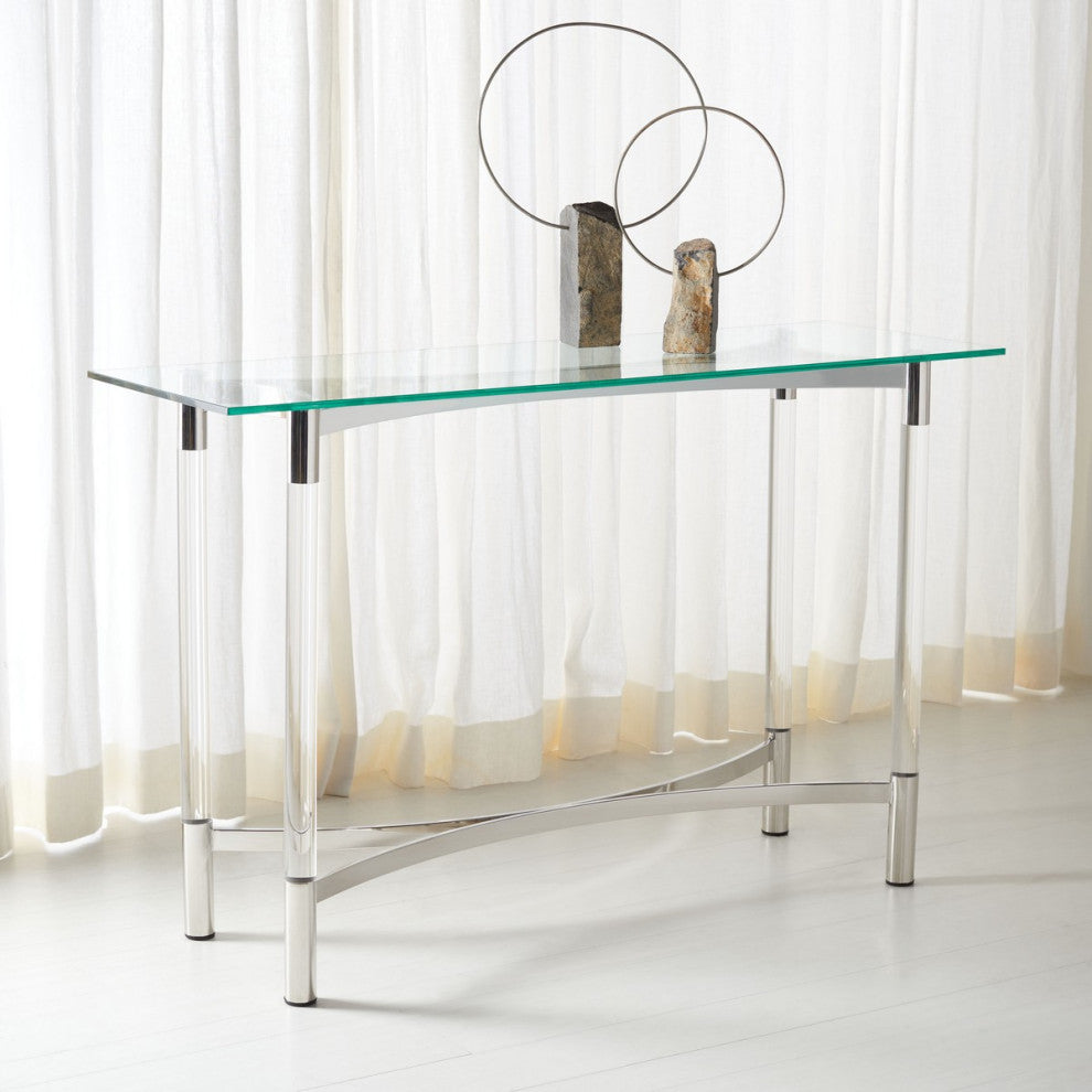 Safavieh Couture Letty Acrylic Console Table Silver