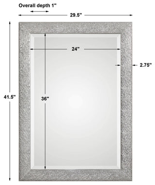 Uttermost Mossley Metallic Silver Mirror