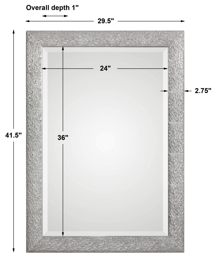 Uttermost Mossley Metallic Silver Mirror