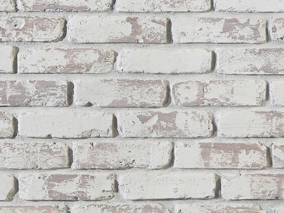 Old Chicago Brick Faux Brick Wall Panel, Old Chicago Brickpanel, Whitewash Brick