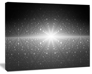 Stardust and Bright Shining Stars, Abstract Wall Art Canvas, 20x12