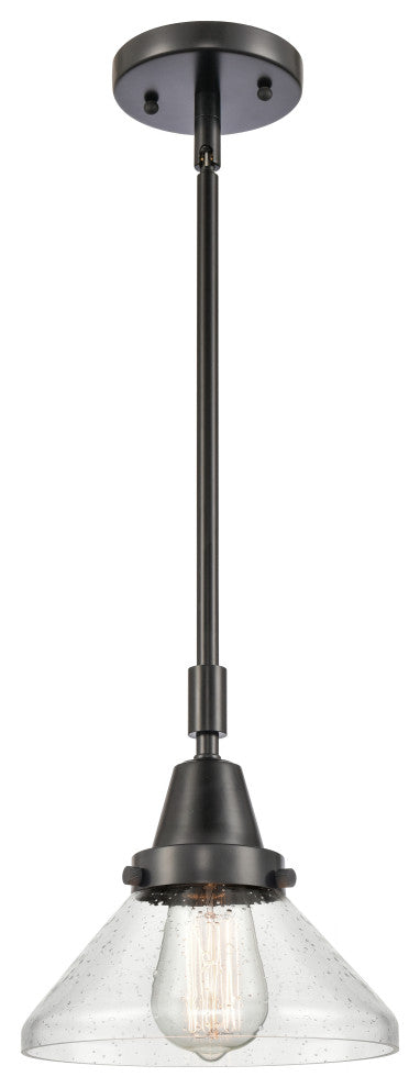 Innovations Lighting 447-1S-BK-G4474-LED Caden 1 Light 8" Mini Pendant