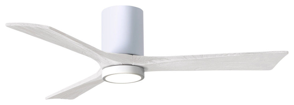 Matthews Fan Irene-3HLK With Lighting Kit, Gloss White, 52", Matte White