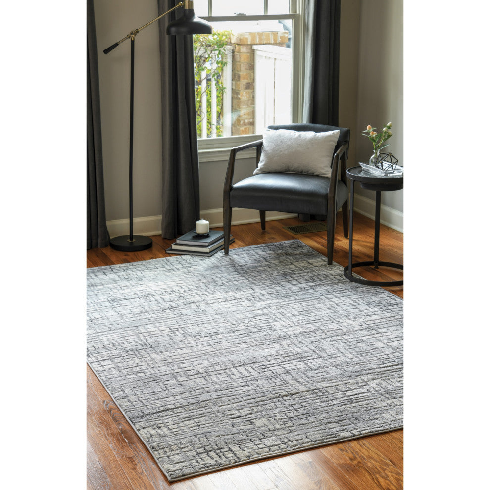 United Weavers Austin Eli Grey Runner Rug 2'7" x 7'4