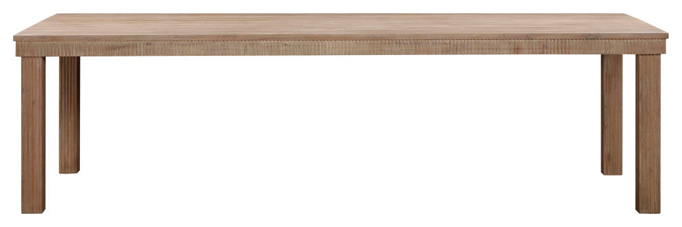Cassie Natural Rectangular Outdoor Dining Table, 108 Inch