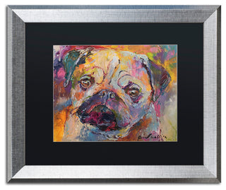 "Art Pug" by Richard Wallich, Matted Framed Art