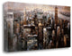 "Manhattan" By Night, Giclee Print on Gallery Wrap Canvas, Ready to Hang