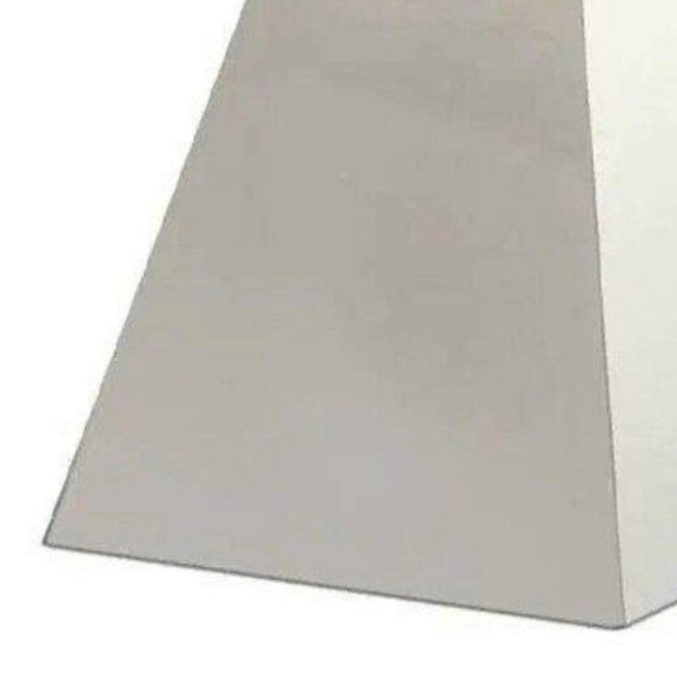 Benzara BM208997 Round Glass Dining Table With Square Pedestal Base, White