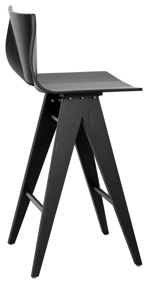 V Counter Stool, Black