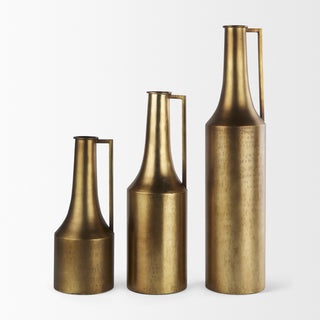 Aubrey Large 24.0H Gold Iron Jug Vase